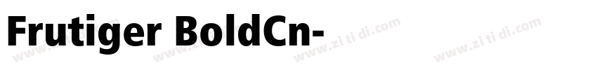 Frutiger BoldCn字体转换